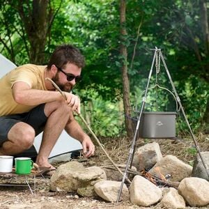 Naturehike ZJ01 Teleskopik 3 Ayaklı Tripod [ Ateş Askısı ]