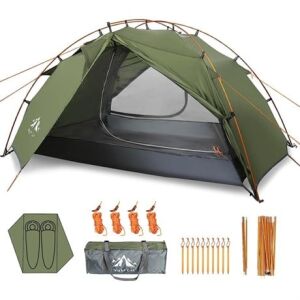 Night Cat ZP-34 2 Kişilik 4 Mevsim Alüminyum Ultralight Çadır - Yeşil