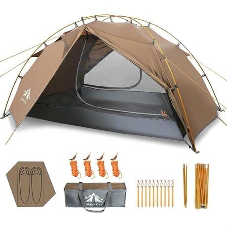 Night Cat ZP-34 2 Kişilik 4 Mevsim Alüminyum Ultralight Çadır - Haki