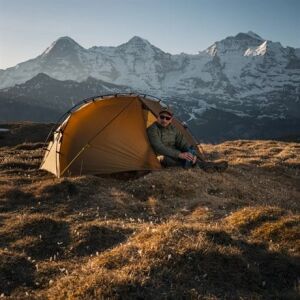 Night Cat ZP-U1 1 Kişilik 4 Mevsim Alüminyum Ultralight Çadır - Haki