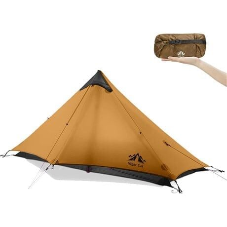 Night Cat Lanshan-1 1 Kişilik 4 Mevsim Ultralight Çadır - Haki