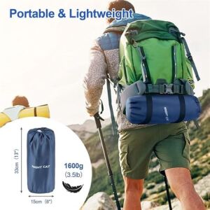 Night Cat QD-02 Çift Kişilik Dahili Pompalı Ultralight Şişme Mat - Yeşil