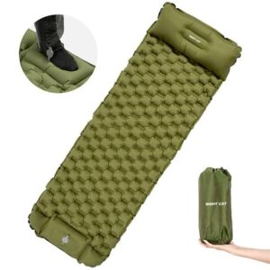 Night Cat QD-01 Dahili Pompalı Ultralight Şişme Mat - Yeşil