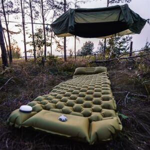 Night Cat QD-01 Dahili Pompalı Ultralight Şişme Mat - Yeşil
