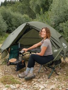 Night Cat YLY-02 Alüminyum Ultralight Kamp Sandalyesi - Yeşil