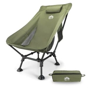 Night Cat YZ-02 Alüminyum Yüksek Konforlu Ultralight Kamp Sandalyesi - Yeşil
