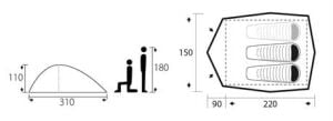 Trimm Alfa-D 2 Kişilik 4 Mevsim Çadır