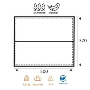 Trimm Trace XL 370x500 Outdoor Tarp - Yeşil