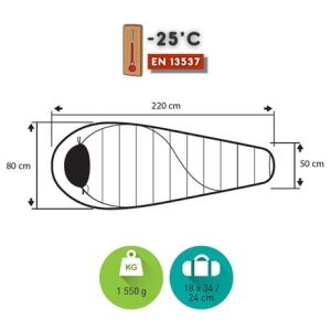 Trimm Balance -25'C Ultralight Uyku Tulumu - 195R, K.Sarı