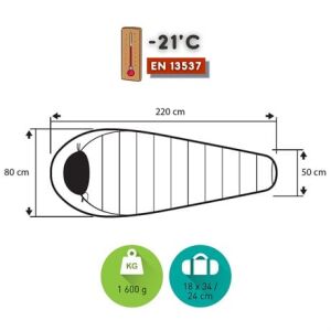 Trimm Walker -21'C Ultralight Uyku Tulumu - 195R, Kırmızı