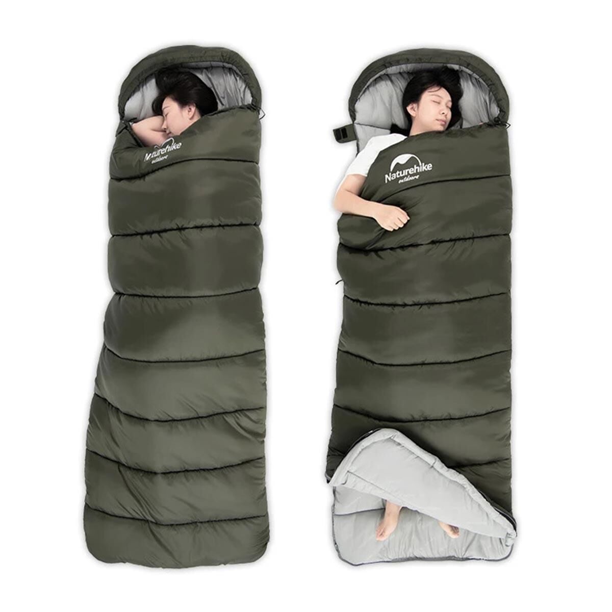Naturehike U150 Zarf Tarzı Kapüşonlu Uyku Tulumu -6°C